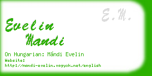 evelin mandi business card