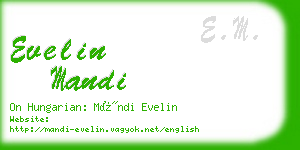 evelin mandi business card